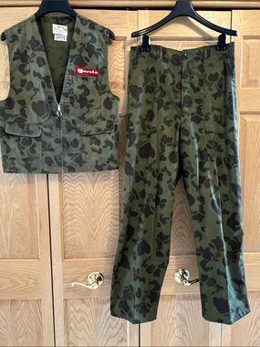 Men’s Green Camo Pants  and Vest